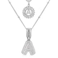 Set ogrlica s inicijalima od moissanitea