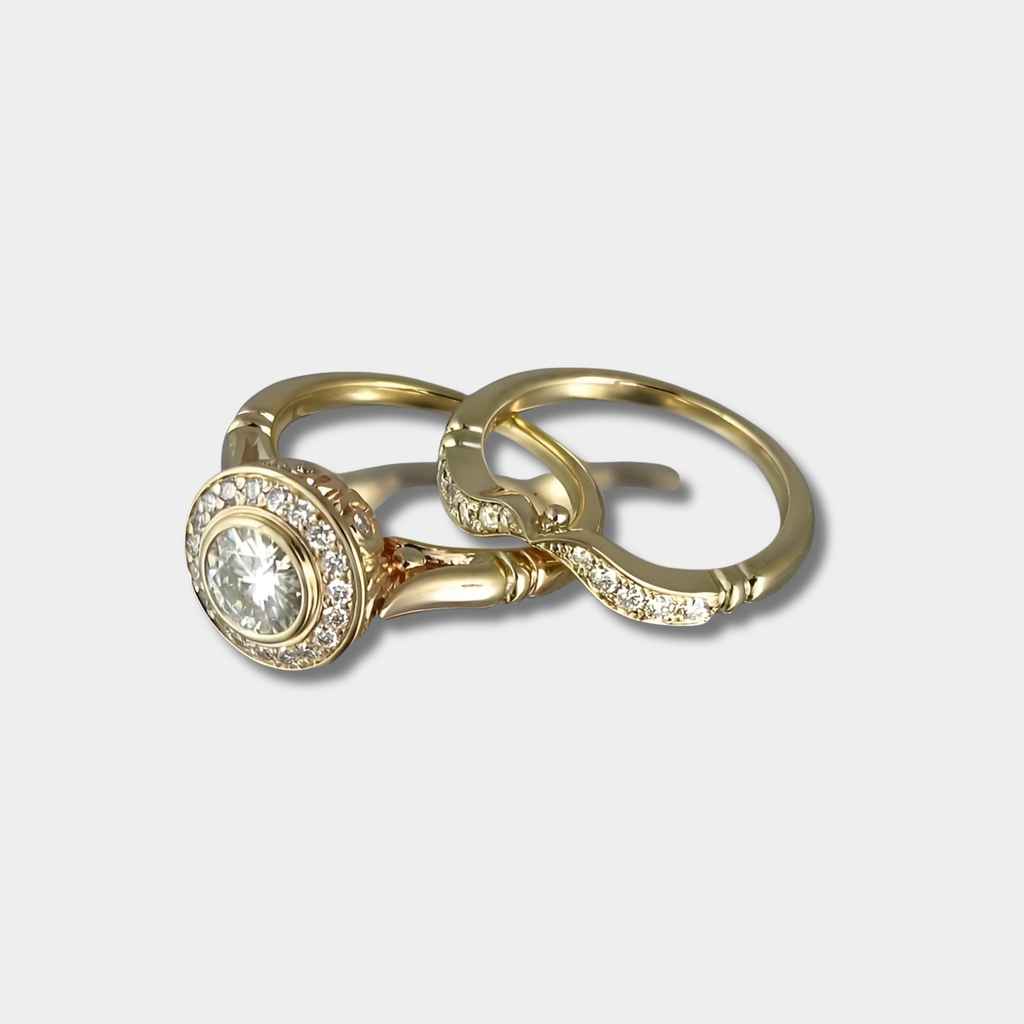 Lena – Set vintage zlatnih prstenova